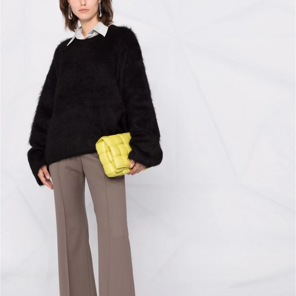 Toteme Brushed Alpaca Black Sweater M/L